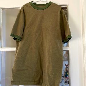 Urban Pipeline, size Large, olive green tshirt.